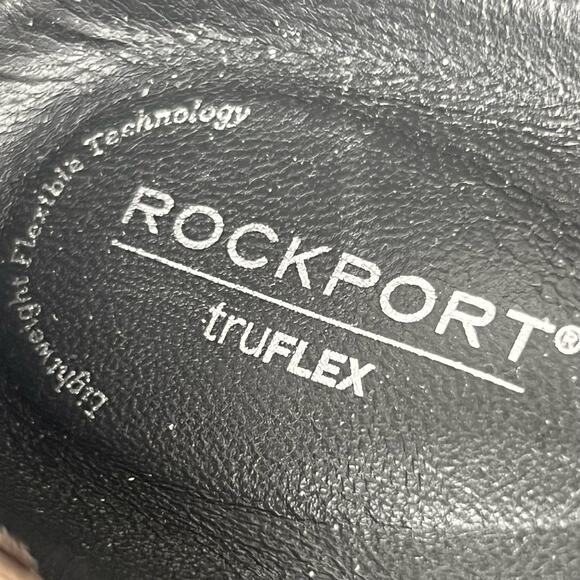 Rockport Size 7 truFLEX Chenole Tan Suede Slip-On Loafer Shoes Patent Leather - Picture 13 of 13